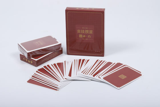 Ein guter Preis. Papierlaminierte Spielkarten 52 Poker ODM Online