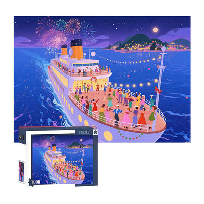 Quality Custom Printed Jigsaw Puzzle 1000 Pieces Educational Paper factory